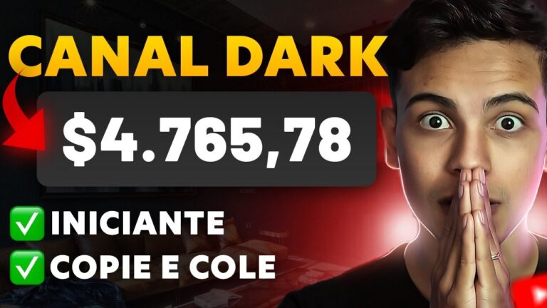 COMO CRIAR UM CANAL DARK E GANHAR R$4.000 POR MÊS NO YOUTUBE – Passo a Passo (Dinheiro online)